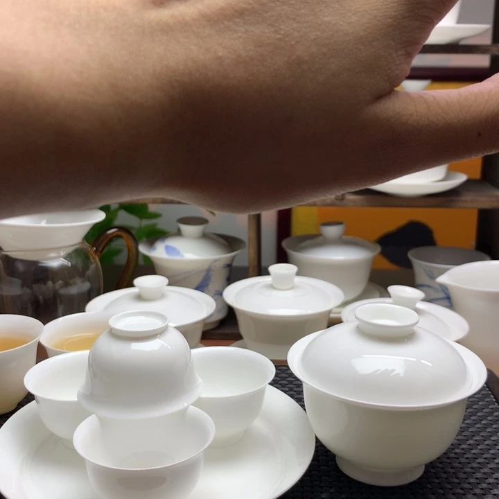柒***懵仿古小高足110cc+4只35cc高脚杯+壶承