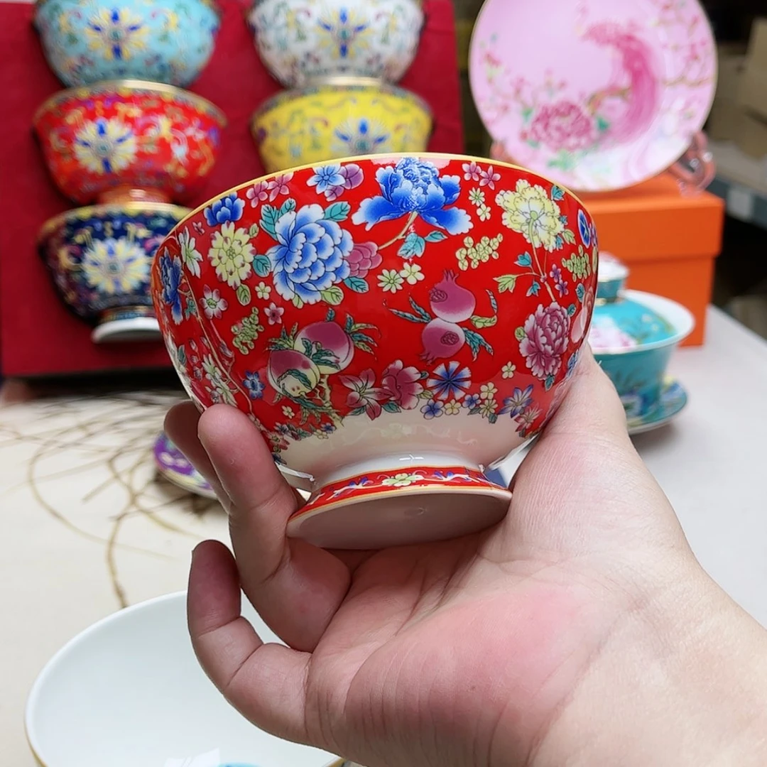 【闪购商品】珐琅4.5英寸4红。。。。