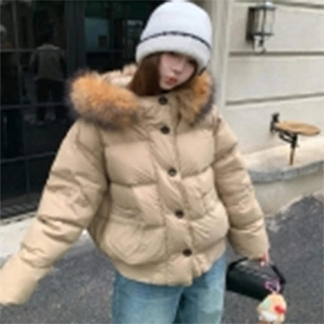 DANGYANGJUN 【年中福利】洋气短款连帽百搭宽松型女款外套
