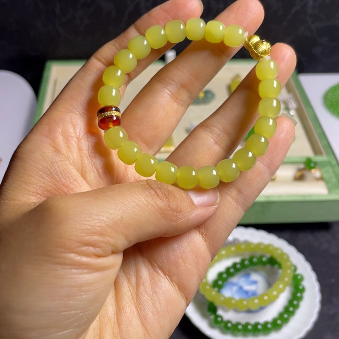 和田玉未镶嵌手串