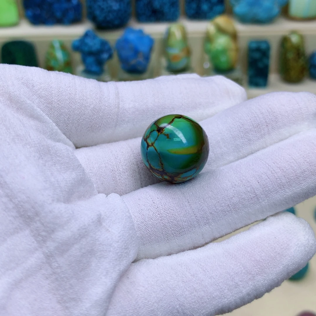 绿松石未镶嵌三彩随行