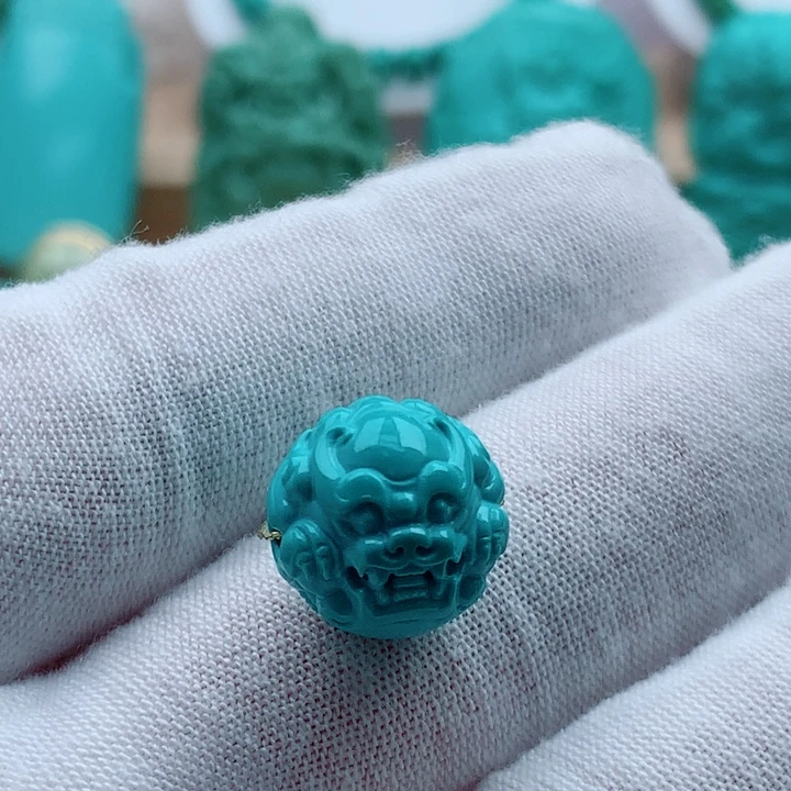 未镶嵌绿松石兽珠