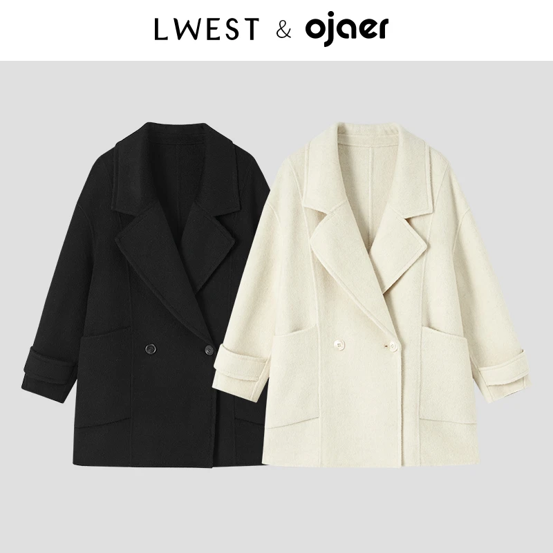 【鸥纪儿粉丝专享】朗文斯汀中长款宽松毛呢外套DTMJ4509A12730