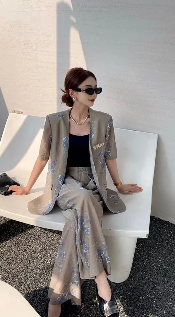 欧若风MZ雅+中性风时尚套装新款时尚女装套裤