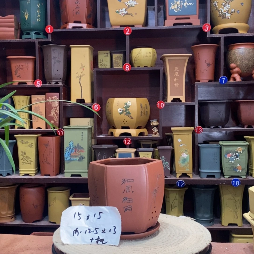 紫砂艺术紫砂花盆
