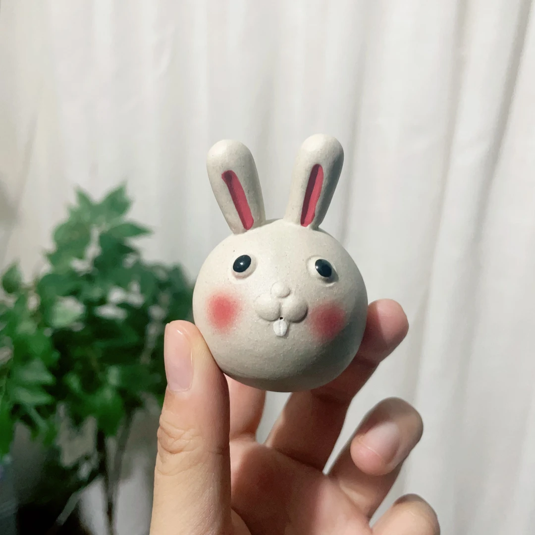 紫砂茶宠小兔子十二生肖可爱迷你兔