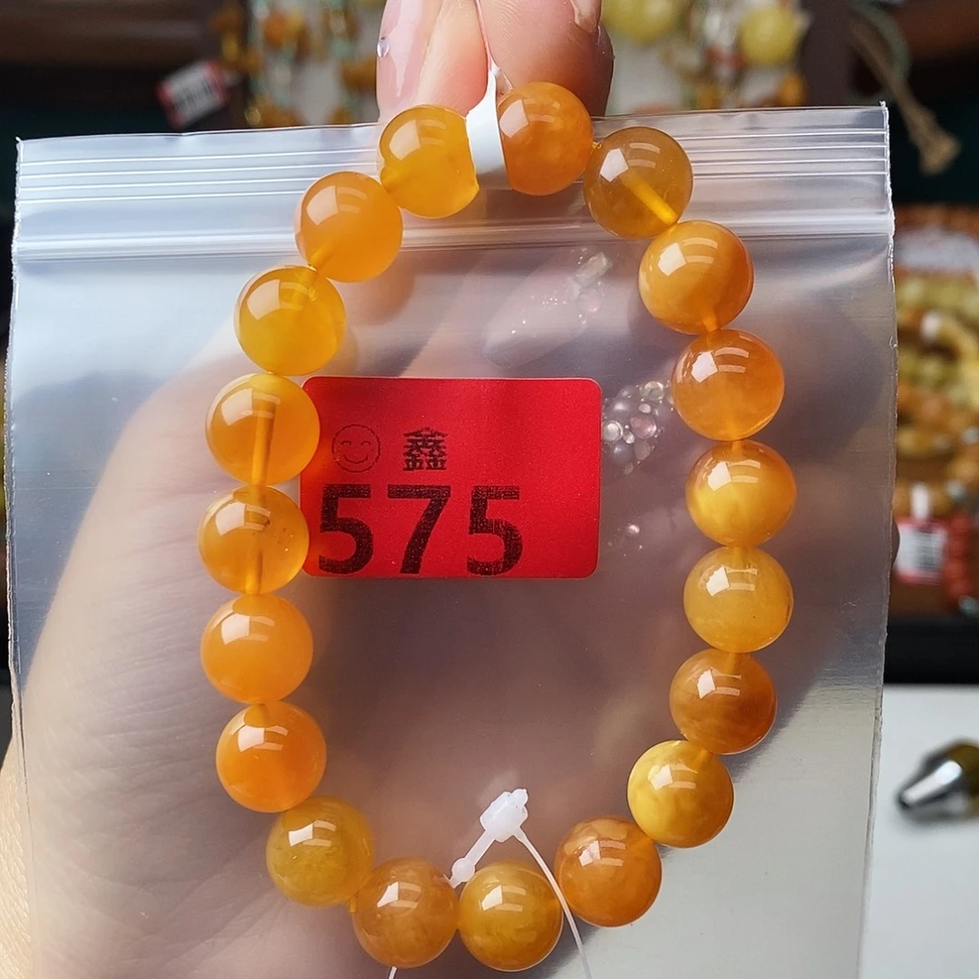 愿***纸蜜蜡未镶嵌手链多样性发一10
