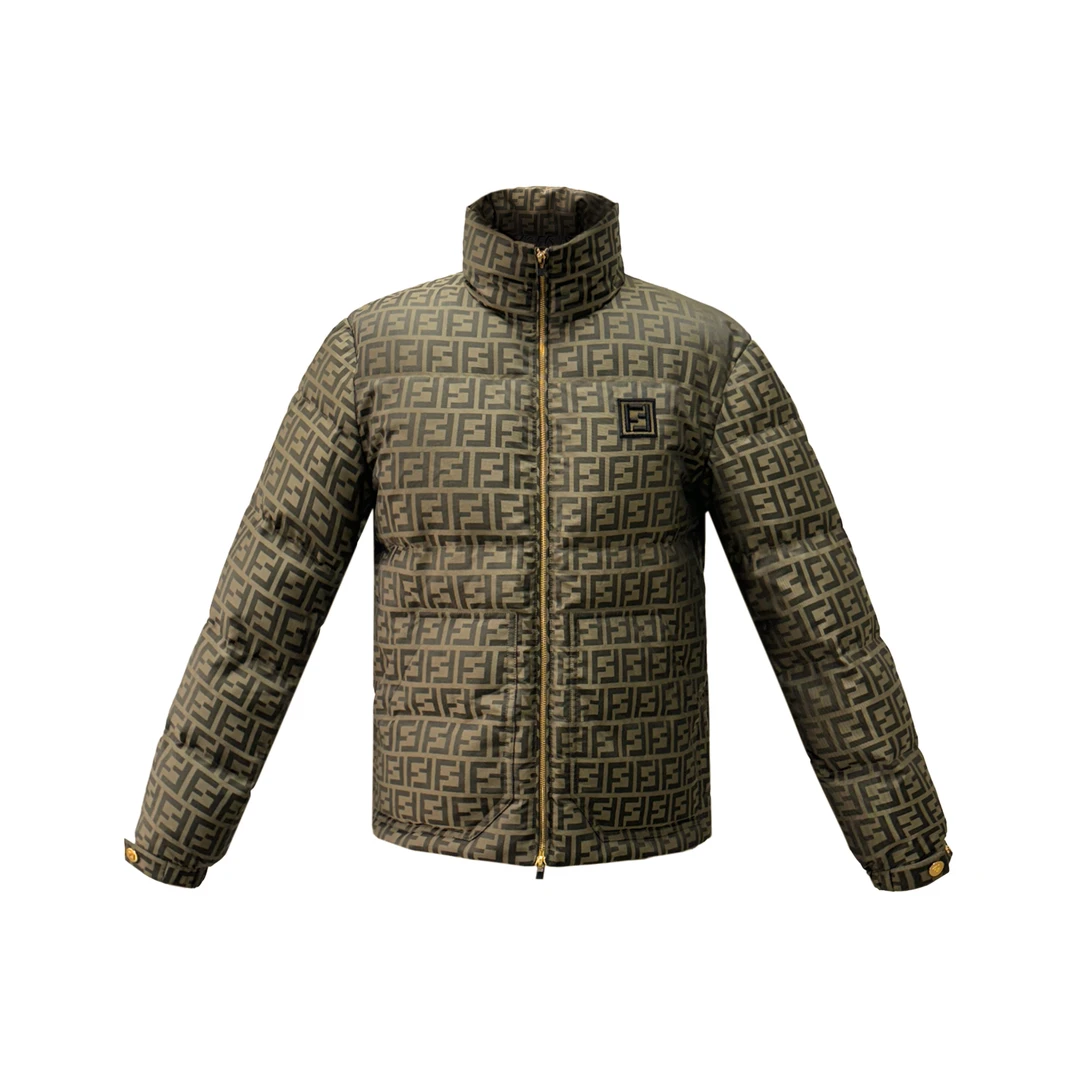 朗尼芬迪时尚户外保暖休闲满印印花男款羽绒外套7332450173