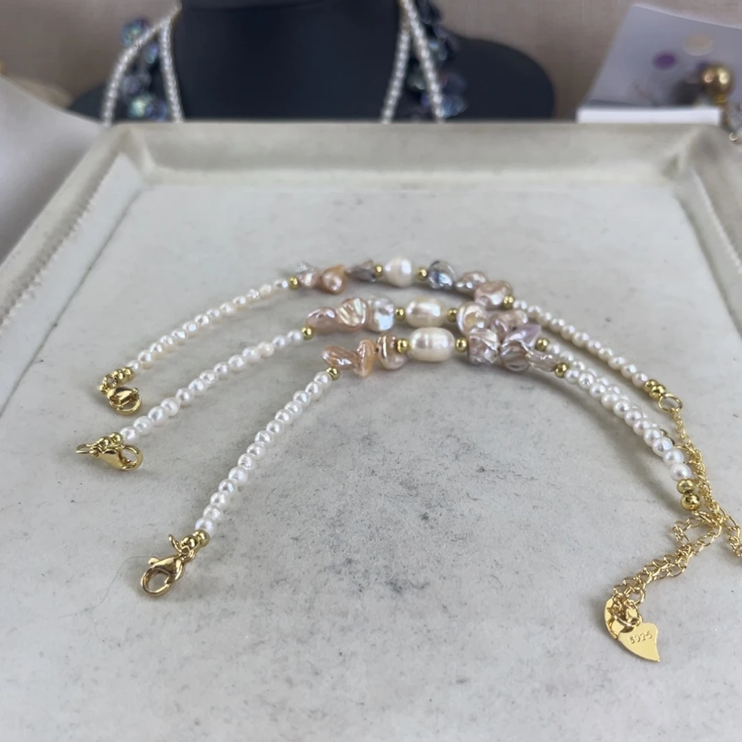 淡水珍珠手链未镶嵌【纯恬】多样性发货