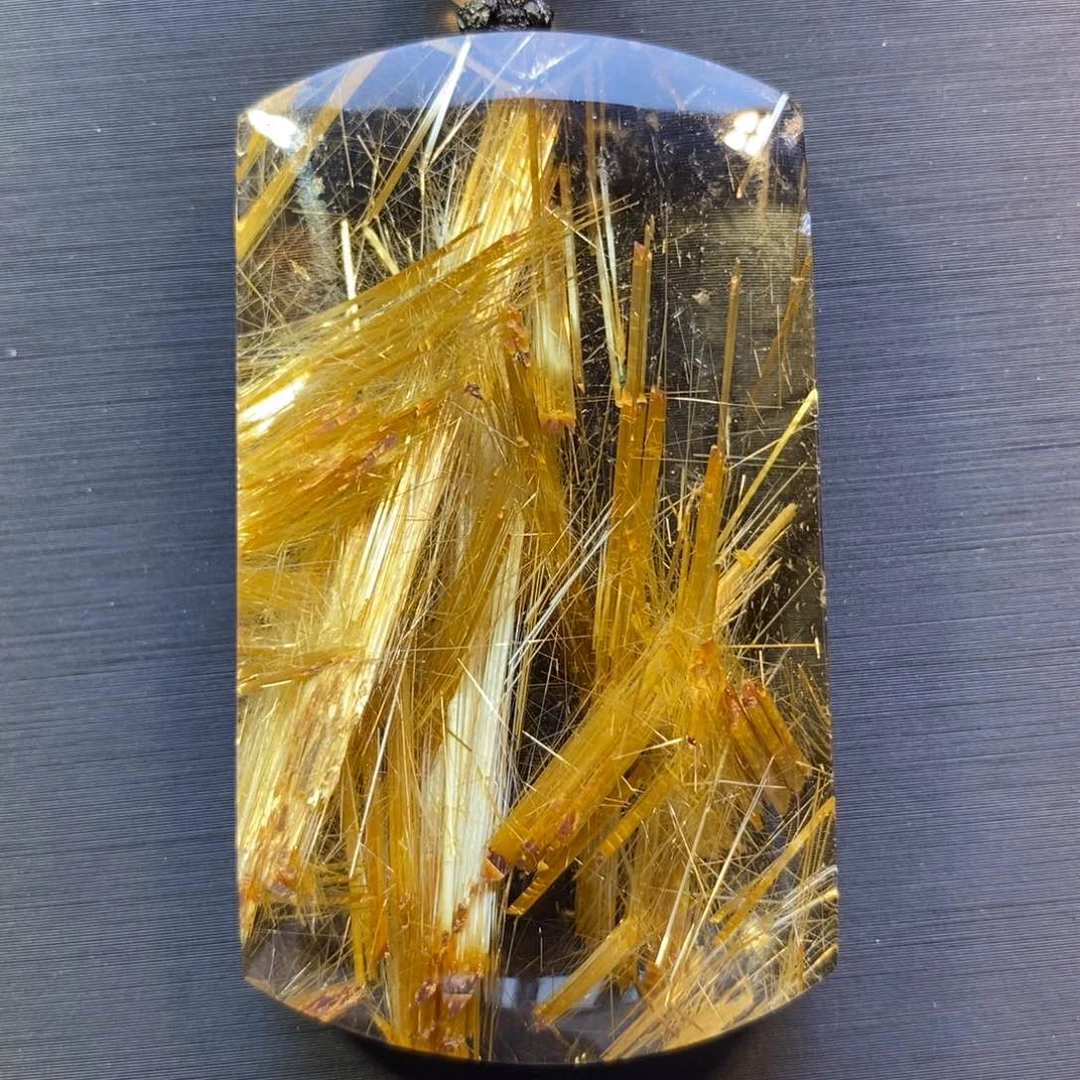 颈饰未镶嵌水晶钛晶无事牌