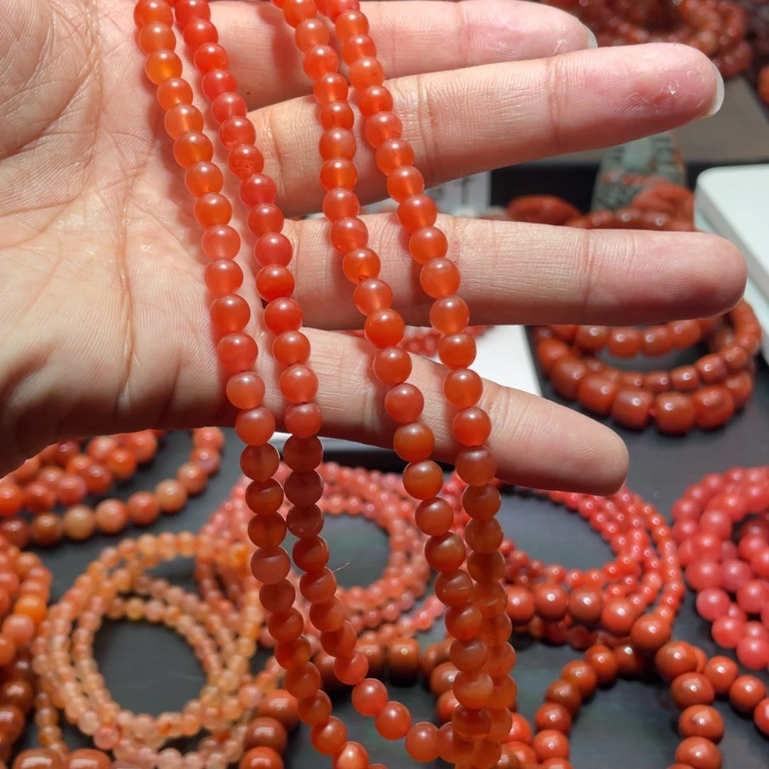 南红玛瑙手链未镶嵌Y*k