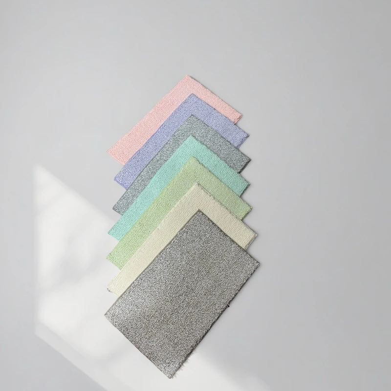 无纺草简约纯色植绒浴室瞬吸水防滑地垫地毯