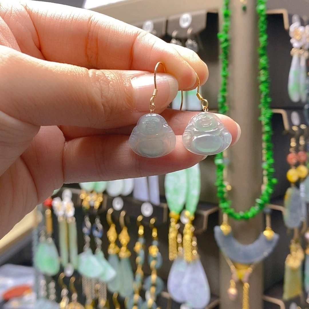 未镶嵌翡翠耳饰翡翠