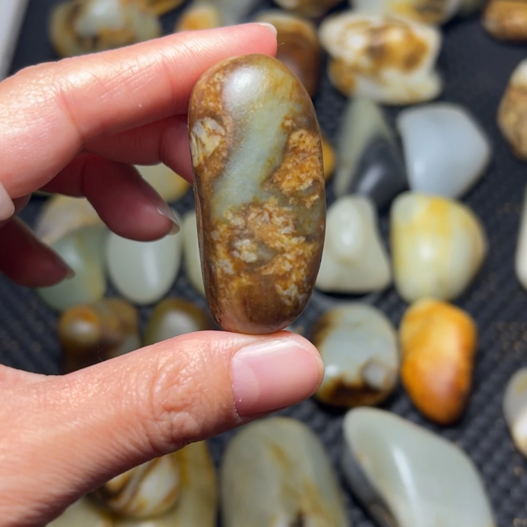 和田玉未镶嵌挂件47