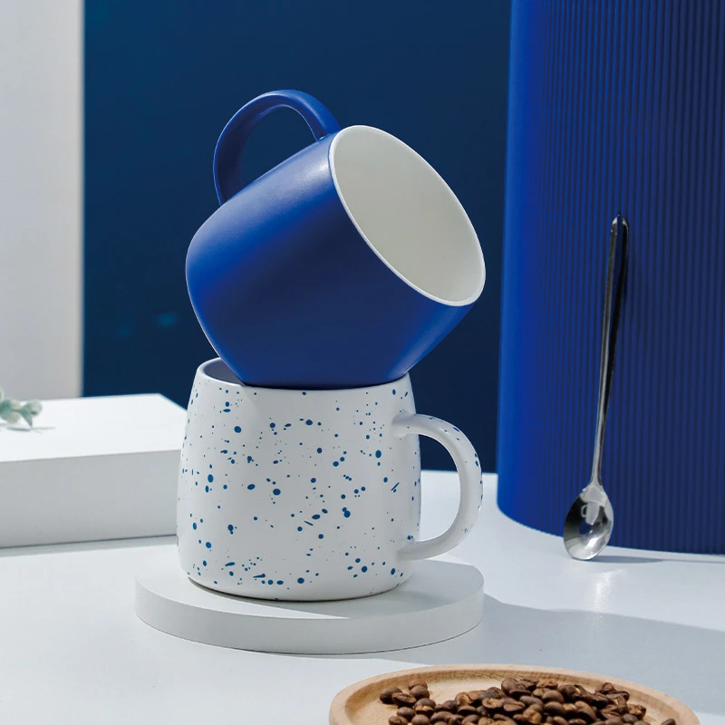 办公室咖啡杯情侣早餐牛奶家用水杯陶瓷马克杯公司礼品杯logo定制