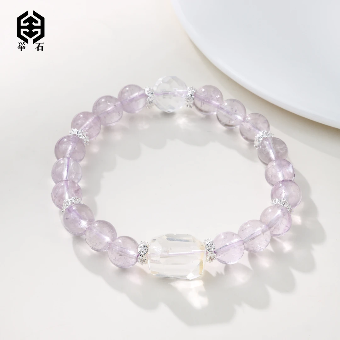 【举石饰品】X02-1332-569水晶手串（一件/多样性发/约8mm）I