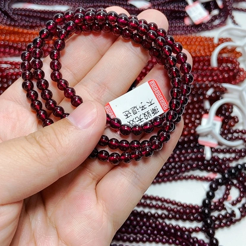 【闪购商品】手链未镶嵌石榴石风**淡5毫米