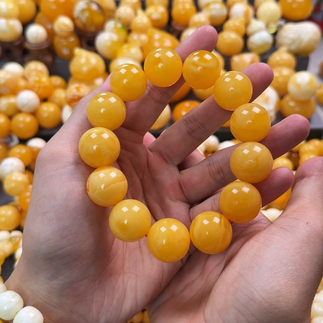 琥珀未镶嵌珠宝奇石19mm