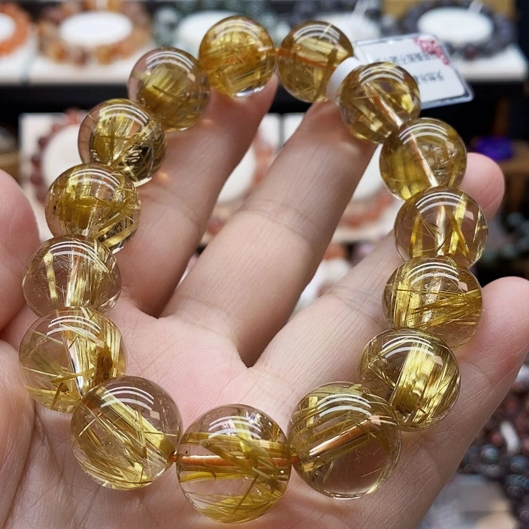 水晶手串未镶嵌精品钛晶