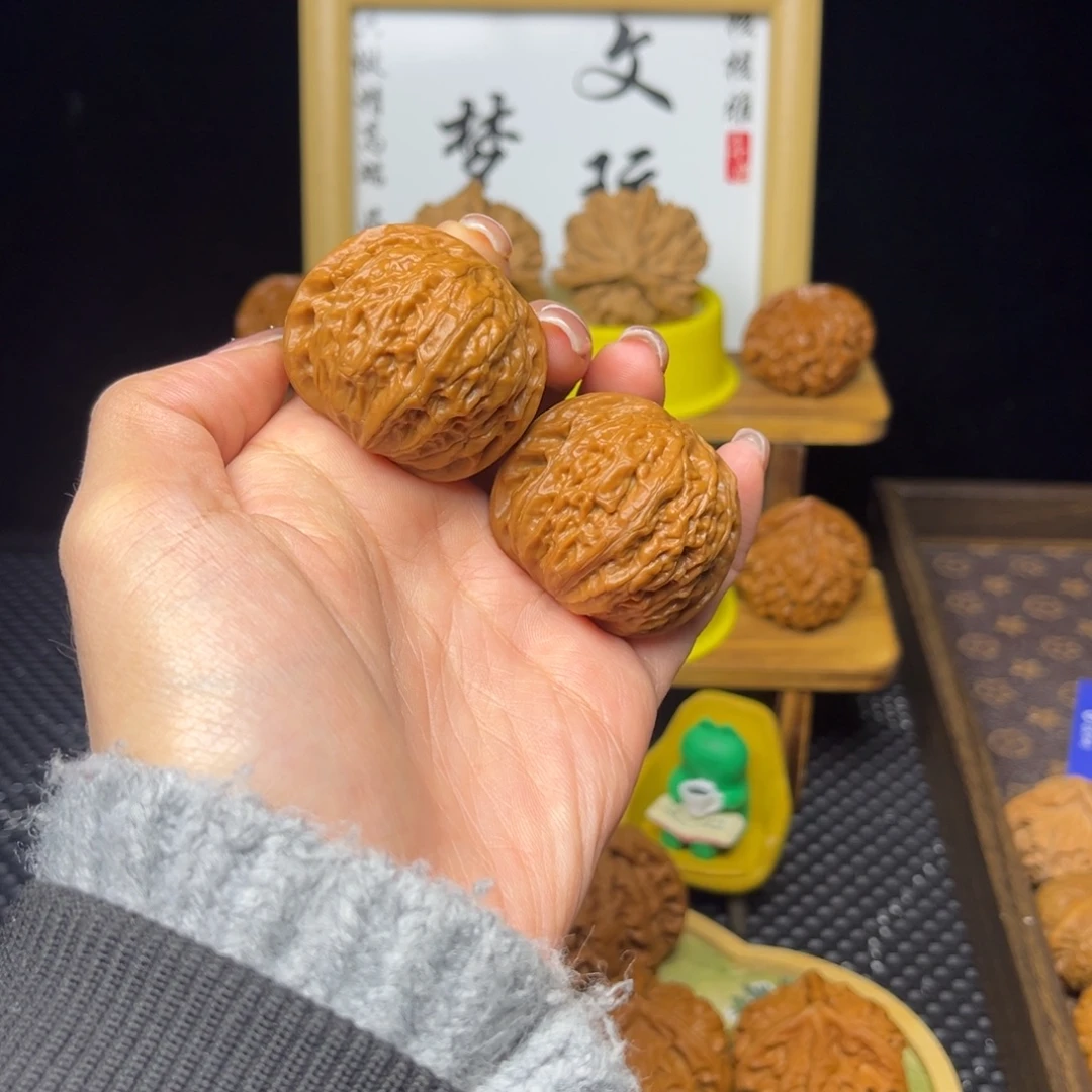 释****吊坠文玩核桃铁锤40打底微微修