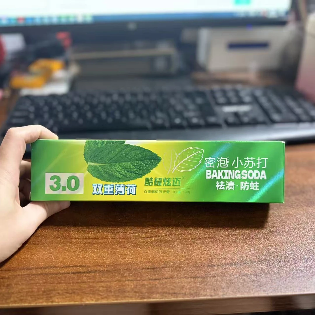 双重薄荷密 泡小苏打 牙膏