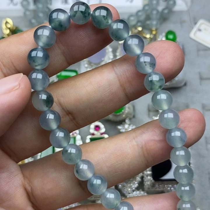 未镶嵌定制翡翠高冰7.5mm