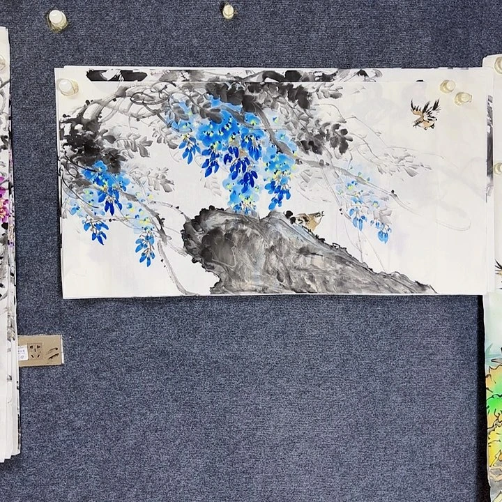 国画国画花鸟画作品