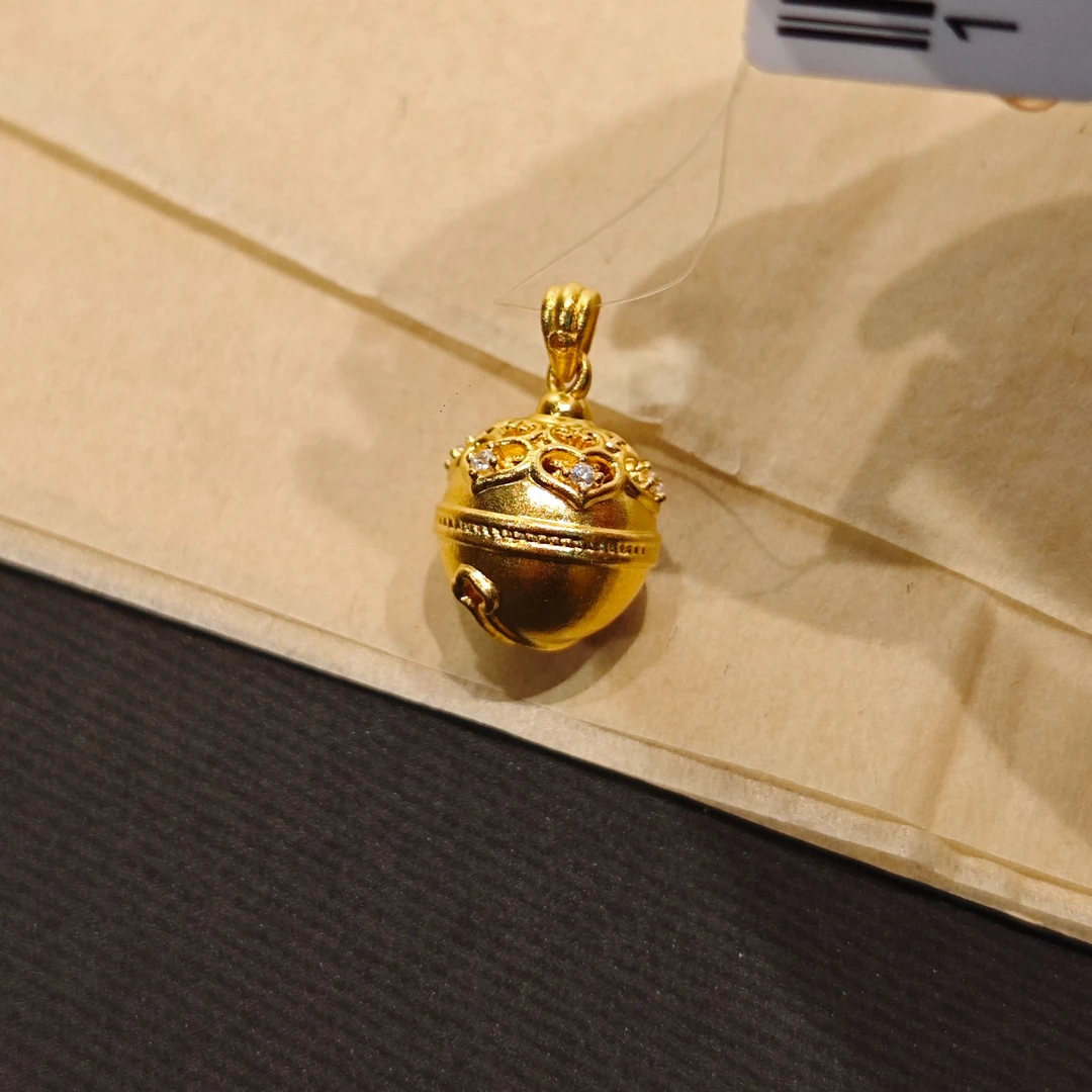 足金999 铃铛吊坠