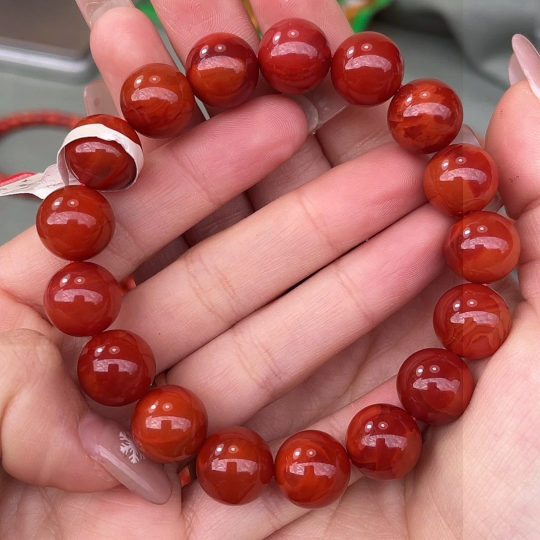 南红玛瑙手链未镶嵌