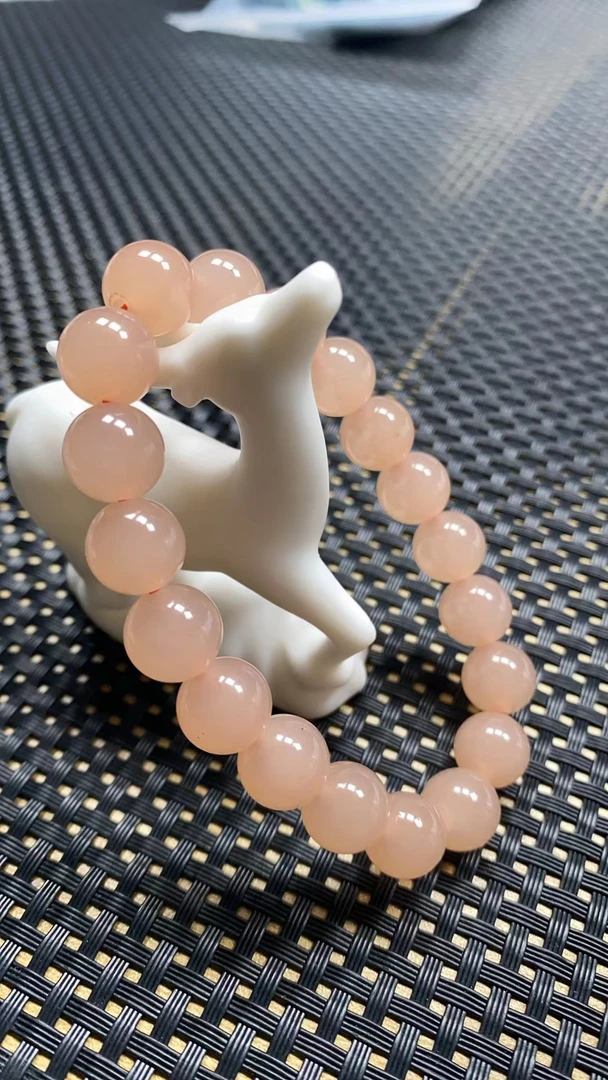 10mm精致时尚藕粉手链 A48多样性发其一