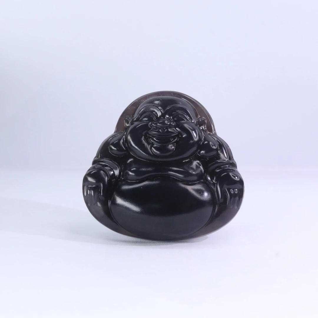 31和田玉帝紫佛吊坠/000414上海嘉禾拍卖