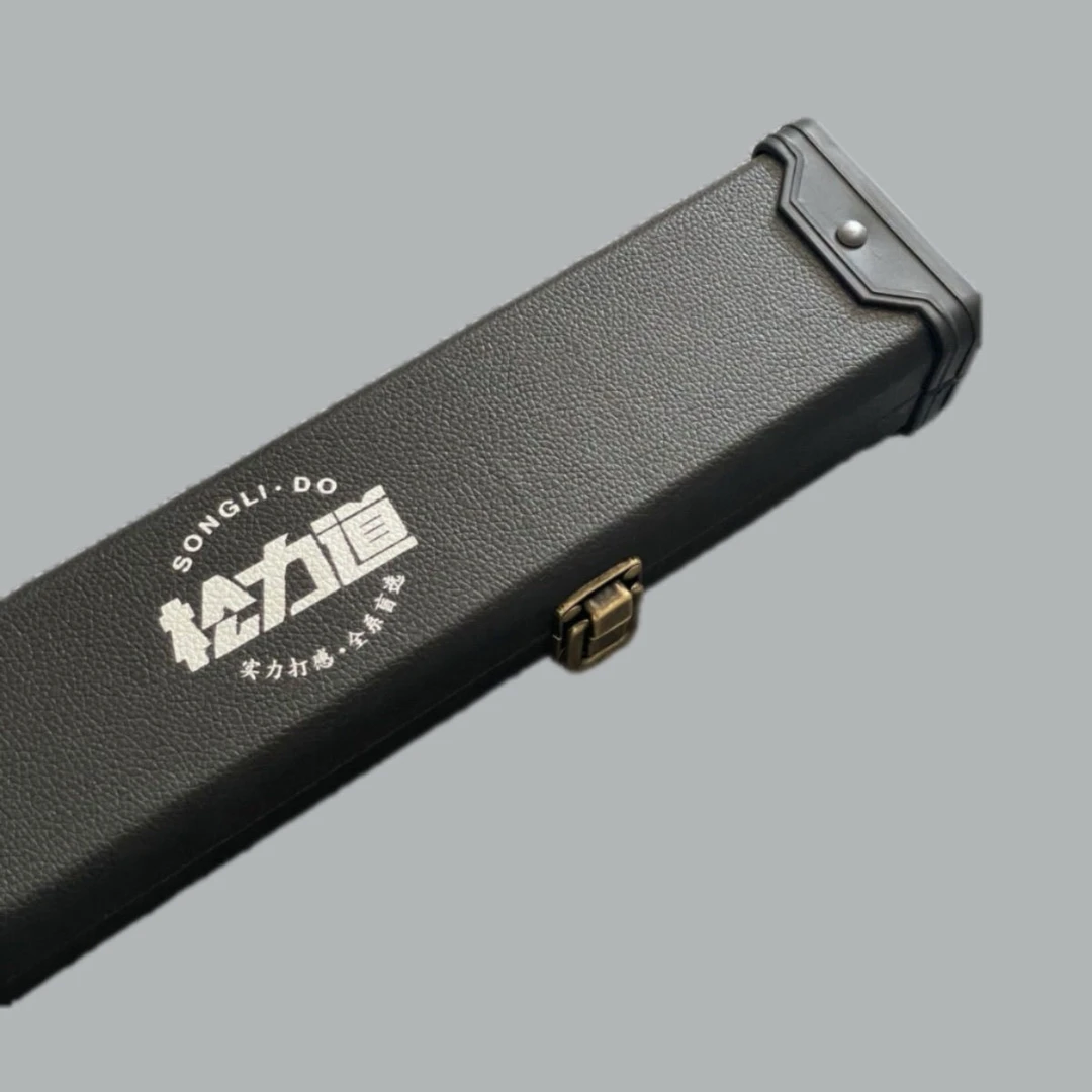 松力道原厂双槽皮质杆盒台球器材台球杆盒皮盒双槽杆盒