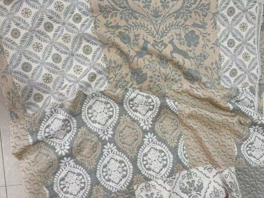 盖毯【花儿香香】1.5X2米 高端轻奢单人四季休闲盖毯床盖