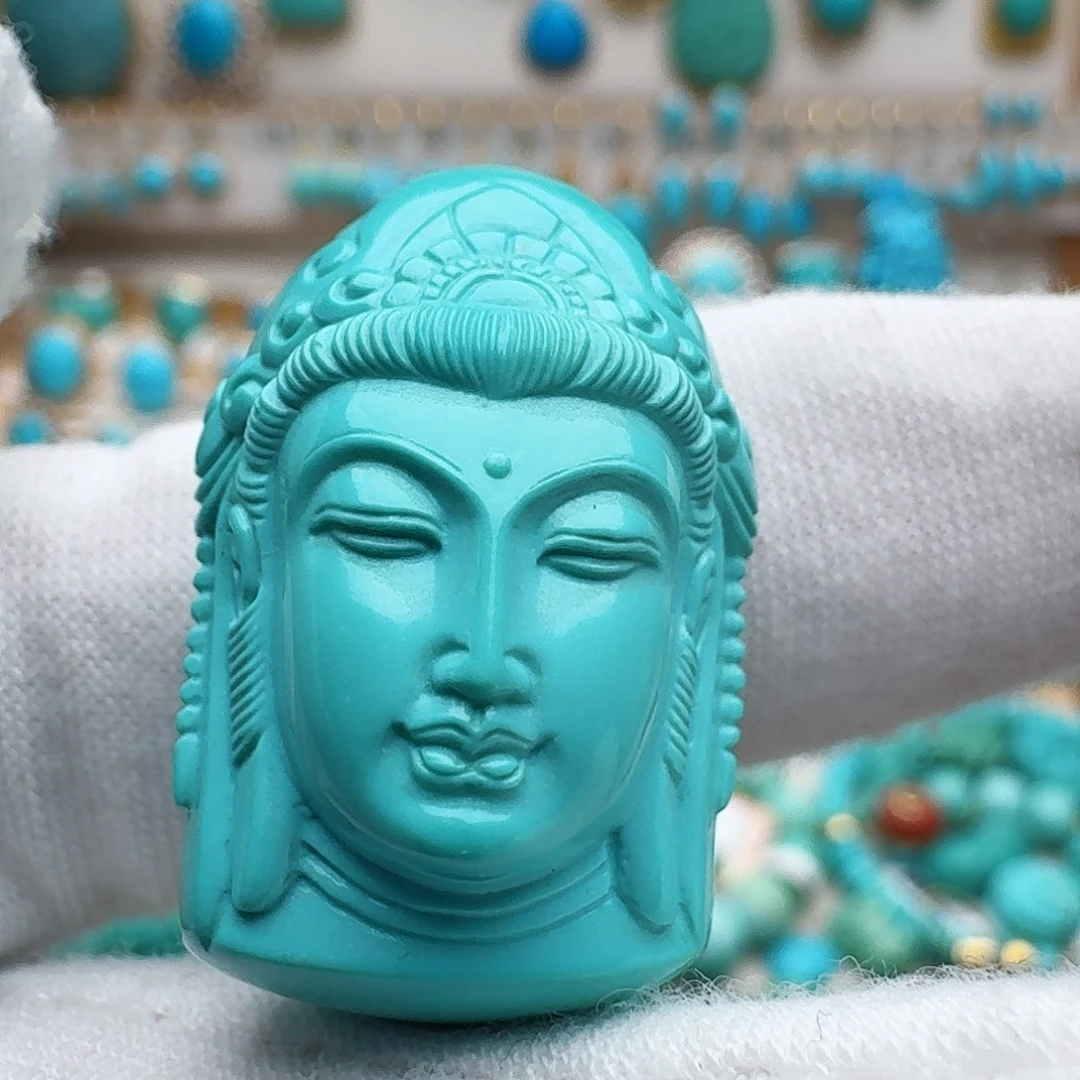 绿松石银S925镶嵌颈饰