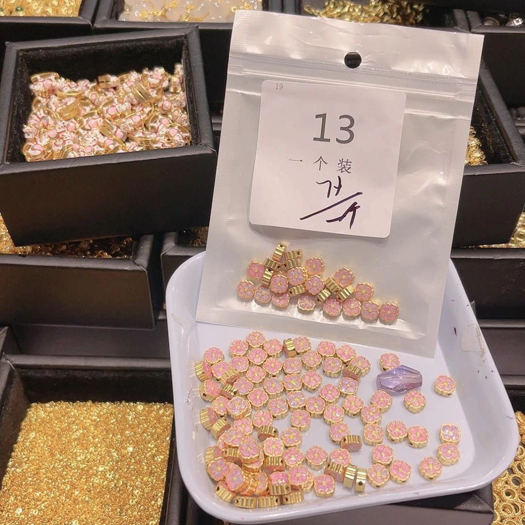 紫晶珠宝半成品银S925镀金镶嵌13