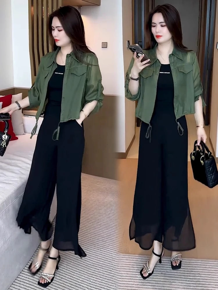 2025夏季新款时尚气质显瘦设计感衬衫女小众上衣减龄小个子防晒衫