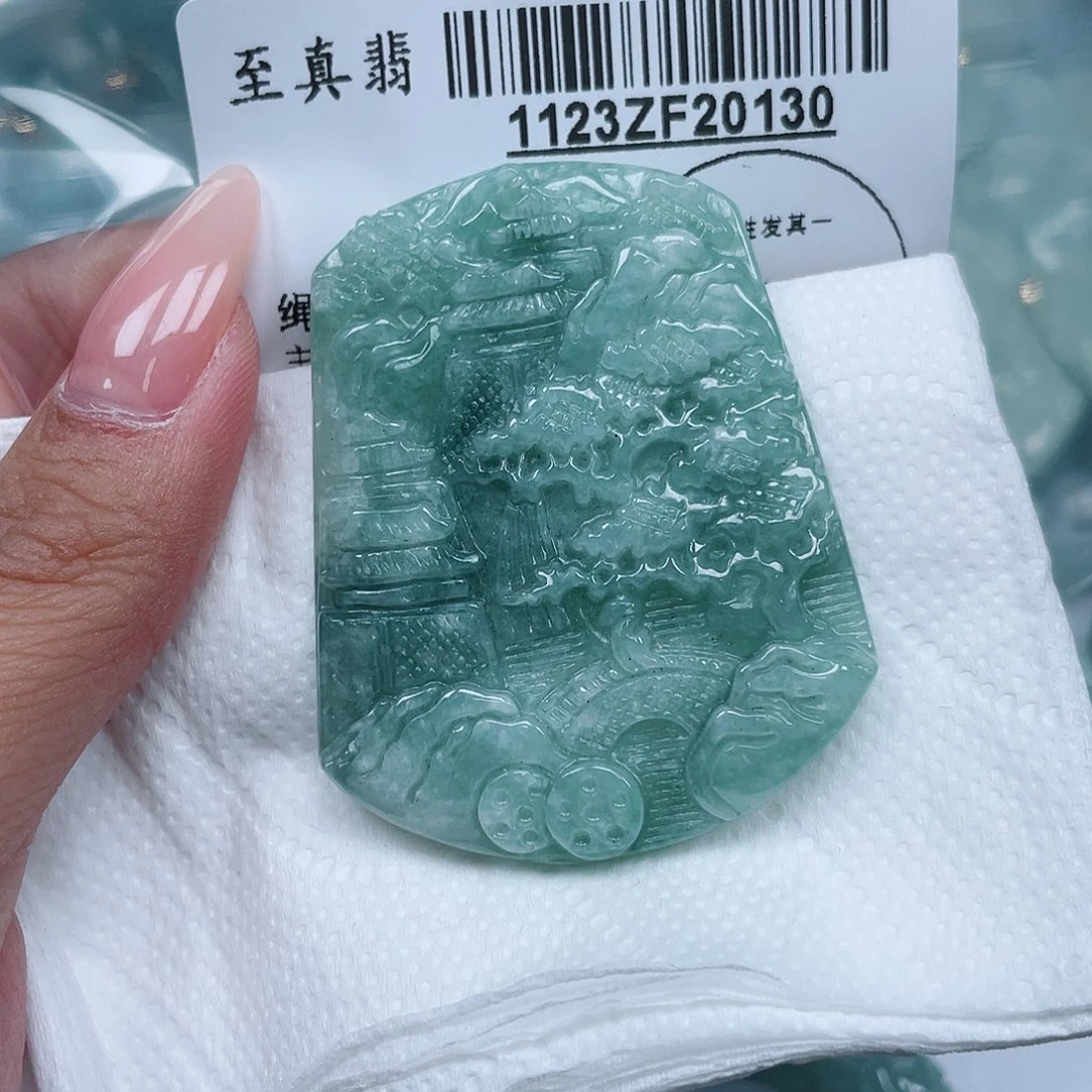 翡翠未镶嵌吊坠(不含链)