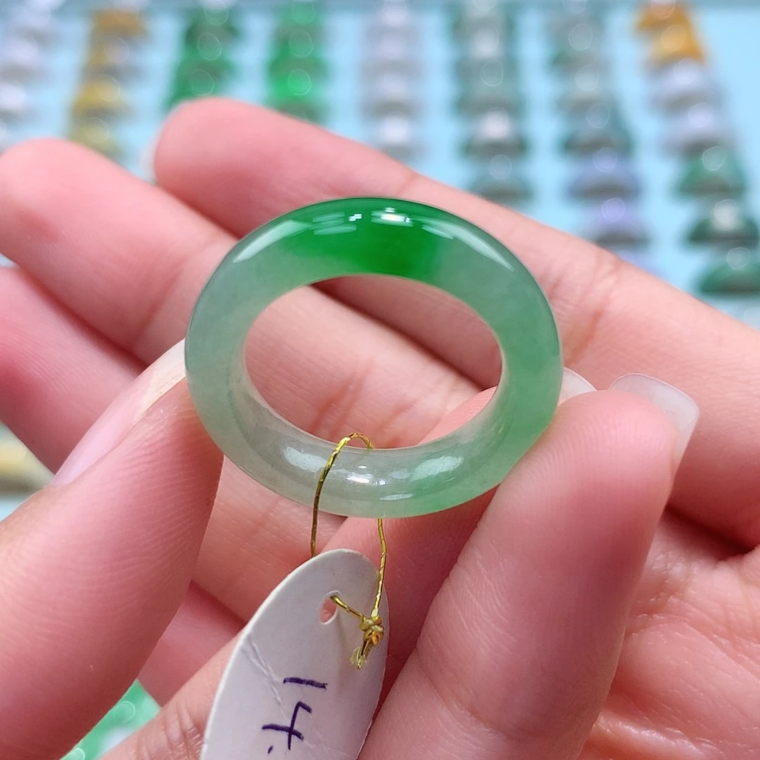 未镶嵌戒指翡翠1415圈