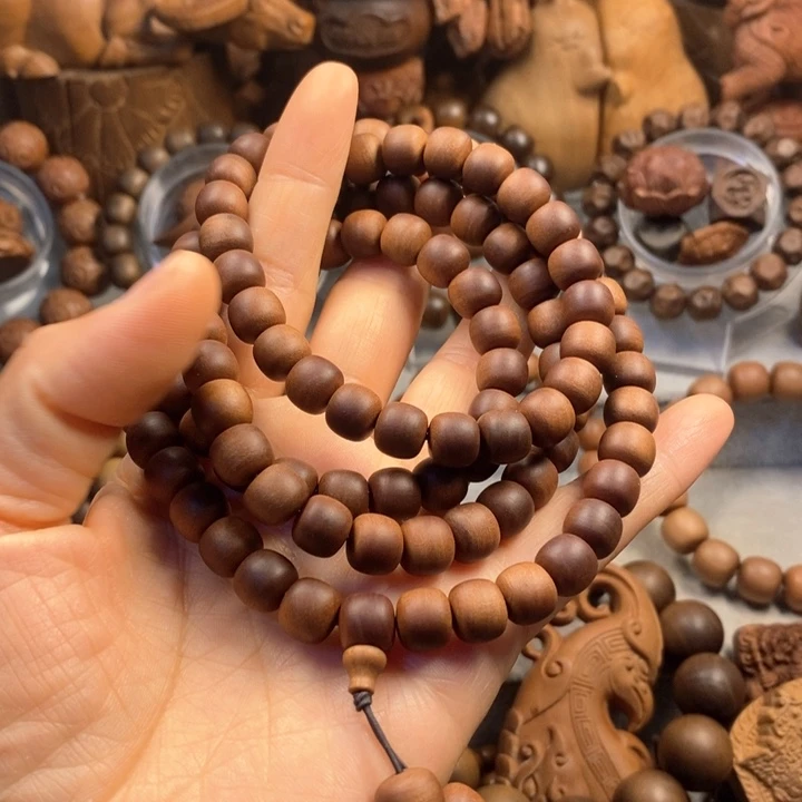 用***8檀香木手串/手链老山檀奶香味红肉8*9