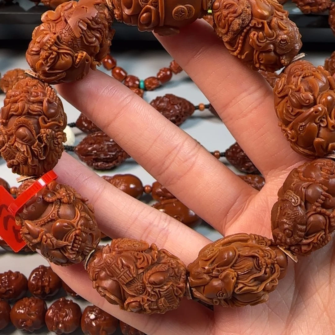 手串橄榄核水晶核骑兽群仙会手串