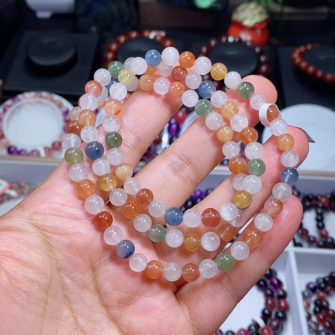 未镶嵌手链水晶兔毛