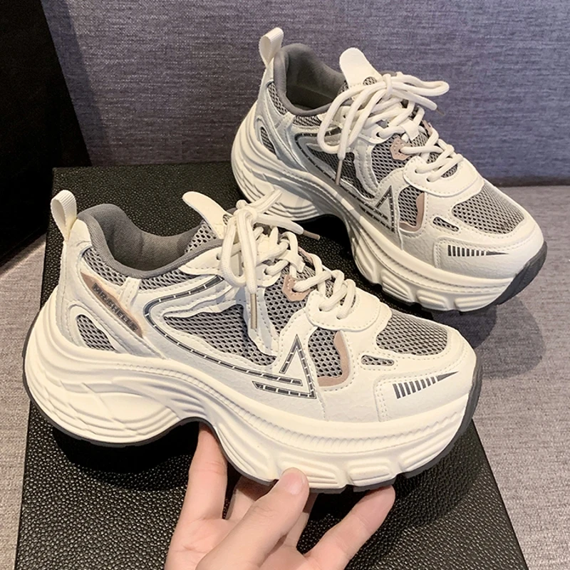 爆款老爹鞋女厚底2025春季新款百搭网红显瘦增高小个子休闲运动鞋