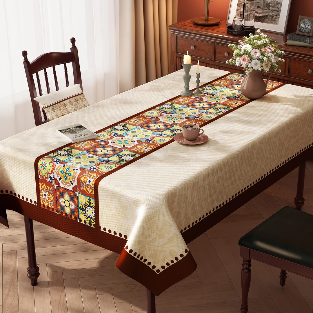 爆款桌布防水防油污免洗餐桌垫高级感防烫新款耐高温茶几台布桌垫