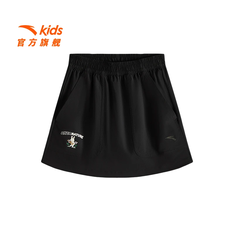 安踏儿童女大童裙裤2025夏季新款透气舒适青少年户外休闲裙裤6503
