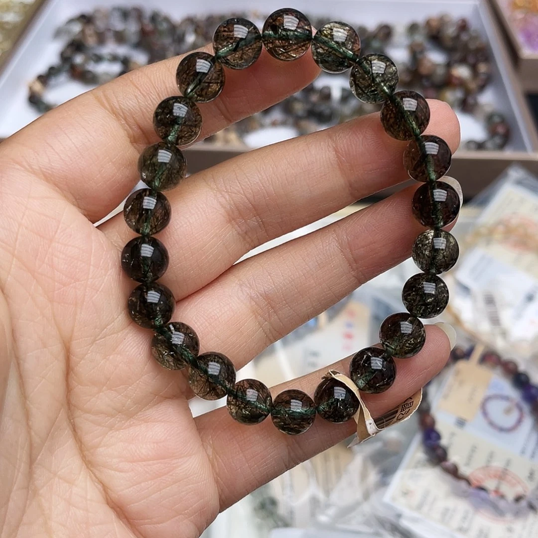 发晶手链未镶嵌绿发晶