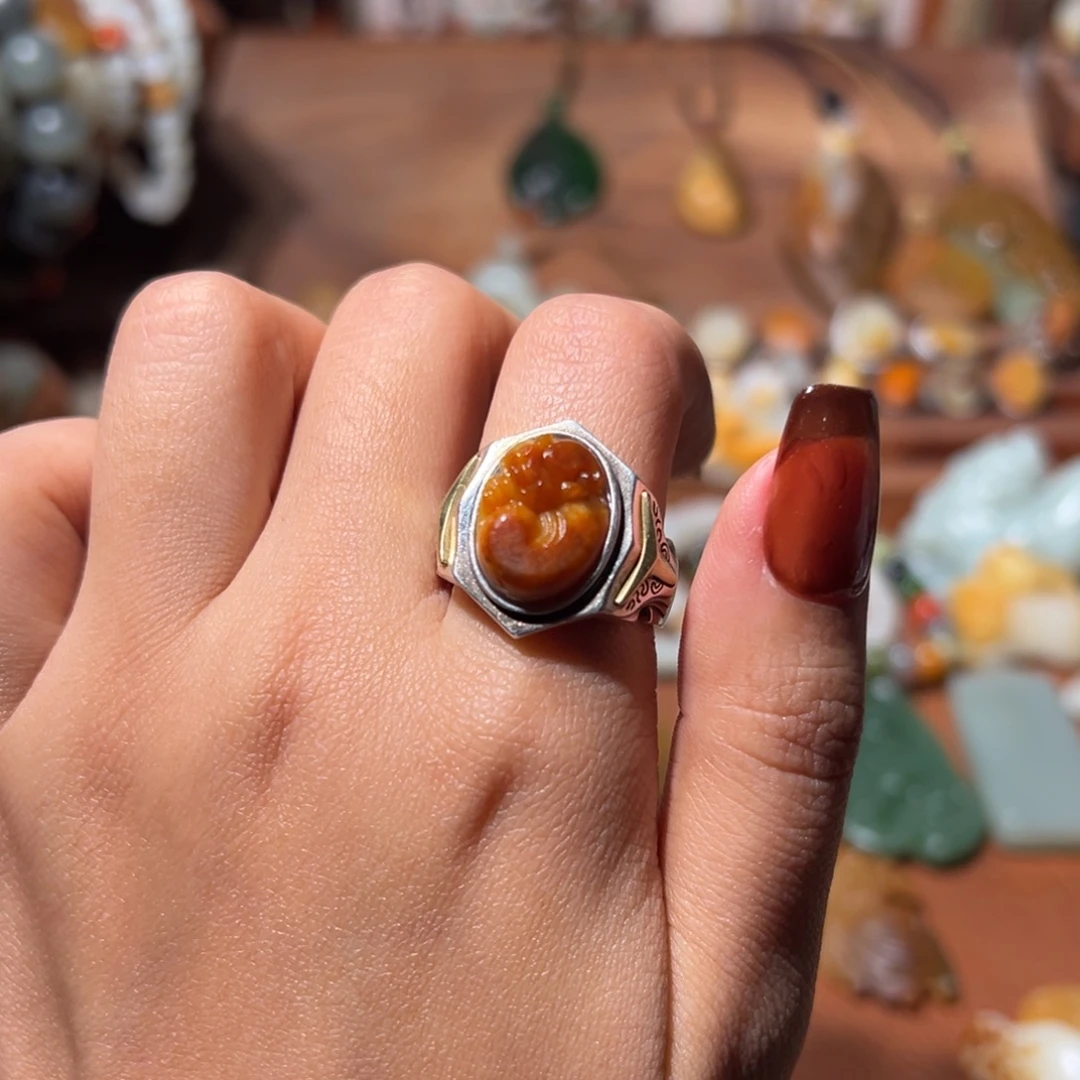 和田玉银S925镶嵌颈饰