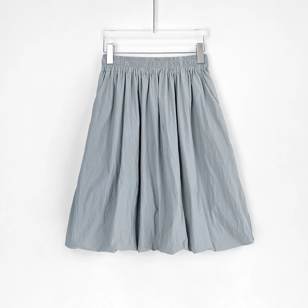 【P】夏日轻薄防晒气球裙松紧腰休闲半裙 YT0801