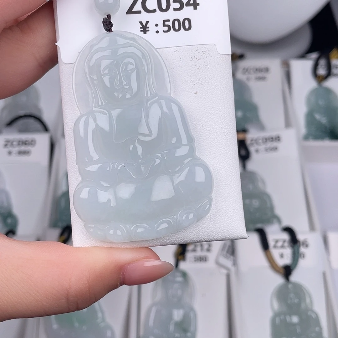 翡翠未镶嵌颈饰zc054
