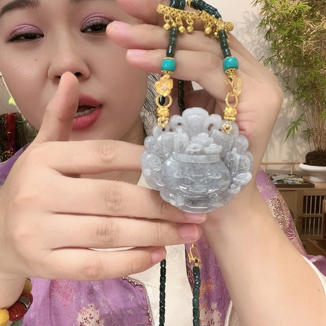吊坠(赠链)合金翡翠国风