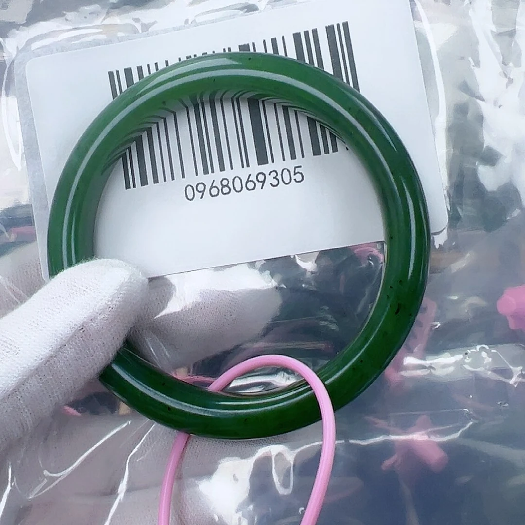 和田玉（碧玉）手镯未镶嵌58